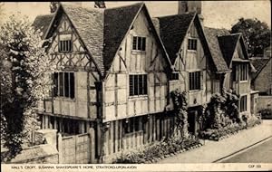 Ansichtskarte / Postkarte Stratford upon Avon Warwickshire England, Hall's Croft Susanna Shakespe...