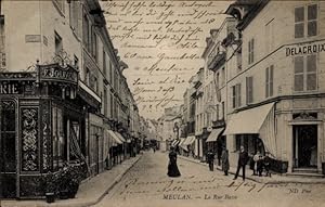 Ansichtskarte / Postkarte Meulan en Yvelines, La Rue Basse