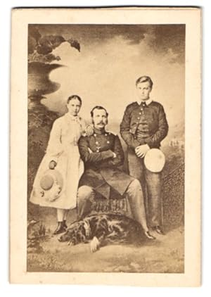 Fotografie unbekannter Fotograf und Ort, Zar Alexander II. von Russland, Alexei Romanow, Marija R...