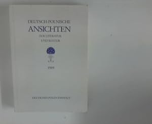 Bild des Verkufers fr Deutsch-Polnische Ansichten zur Literatur und Kultur 1989 zum Verkauf von ANTIQUARIAT FRDEBUCH Inh.Michael Simon