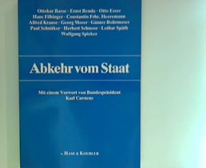 Immagine del venditore per Abkehr vom Staat. Ottokar Basse venduto da ANTIQUARIAT FRDEBUCH Inh.Michael Simon