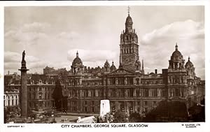 Bild des Verkufers fr Ansichtskarte / Postkarte Glasgow Schottland, City Chambers, George Square zum Verkauf von akpool GmbH