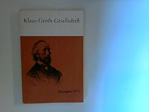 Seller image for Klaus-Groth-Gesellschaft Jahresgabe 1970 for sale by ANTIQUARIAT FRDEBUCH Inh.Michael Simon