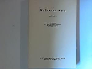 Imagen del vendedor de Die Ahnenlisten-Kartei : Lieferung 1. a la venta por ANTIQUARIAT FRDEBUCH Inh.Michael Simon