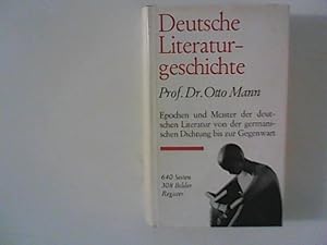 Bild des Verkufers fr Deutsche Literaturgeschichte, Von der germanischen Dichtung bis zur Gegenwart zum Verkauf von ANTIQUARIAT FRDEBUCH Inh.Michael Simon