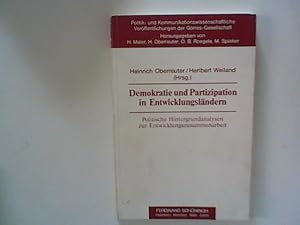 Imagen del vendedor de Demokratie und Partizipation in Entwicklungslndern: Politische Hintergrundanalysen zur Entwicklungszusammenarbeit; Politik- und . Verffentlichungen der Grres-Gesellschaft. a la venta por ANTIQUARIAT FRDEBUCH Inh.Michael Simon