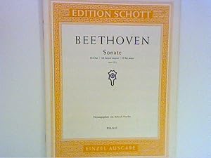 Bild des Verkufers fr Beethoven: Sonate Es-Dur opas 81a, Piano Schott 0250 zum Verkauf von ANTIQUARIAT FRDEBUCH Inh.Michael Simon