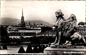 Ansichtskarte / Postkarte Wien 3 Landstraße, Schloss Belvedere, Blick auf die Stadt