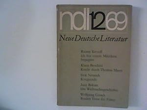 Seller image for Neue deutsche Literatur. 22. Jahrgang/Heft 12/ Dezember 1969 for sale by ANTIQUARIAT FRDEBUCH Inh.Michael Simon