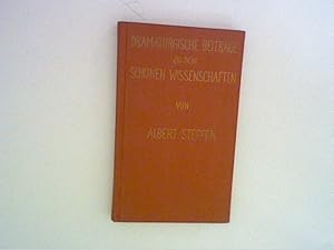 Bild des Verkufers fr Dramaturgische Beitrge zu den Schnen Wissenschaften zum Verkauf von ANTIQUARIAT FRDEBUCH Inh.Michael Simon