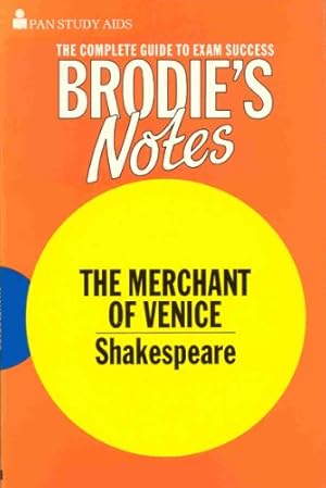 Image du vendeur pour Brodie's Notes on William Shakespeare's "Merchant of Venice" (Pan study aids) mis en vente par WeBuyBooks 2