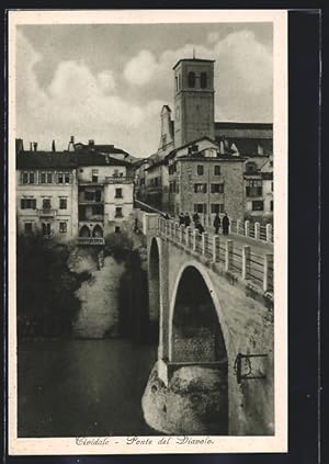 Bild des Verkufers fr Cartolina Cividale, Ponte del Diavolo zum Verkauf von Bartko-Reher