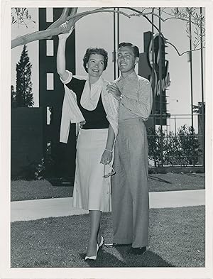 Original photograph of Jane Wyman and Fred Karger, circa 1950s