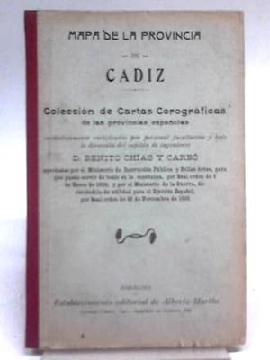 Seller image for Mapa de la Provincia de Cadiz for sale by World of Rare Books