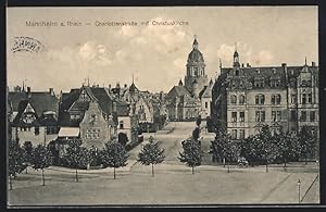 Ansichtskarte Mannheim a. Rhein, Charlottenstrasse mit Christuskirche