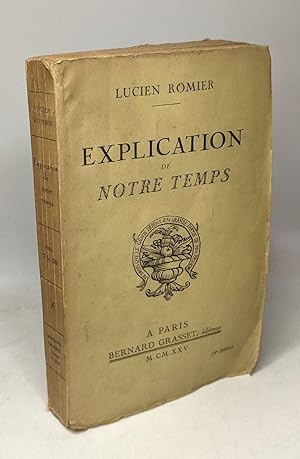 Seller image for Explication de notre temps for sale by crealivres