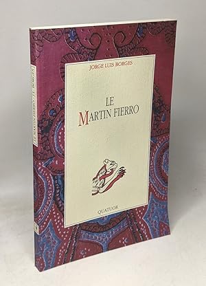Bild des Verkufers fr Le "Martin Fierro" zum Verkauf von crealivres