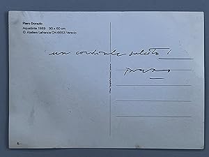 Cartolina Autografata (Acquatinte 1989)
