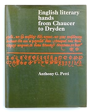 English Literary Hands from Chaucer to Dryden