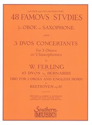 Seller image for 48 Famous Studies : Oboe - 2nd and 3rd Part for sale by GreatBookPricesUK