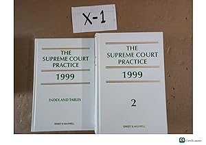 Imagen del vendedor de The Supreme Court Practice 1999 Vol 2 With Index And Tables a la venta por UK LAW BOOK SELLERS LTD