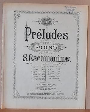 10 Preludes pour Piano Op. 23 No. 10 Ges-dur