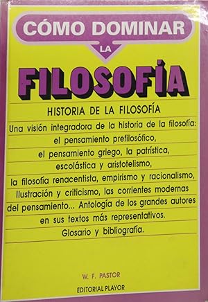 Image du vendeur pour Fundamentos de historia de la filosofa mis en vente par Librera Alonso Quijano