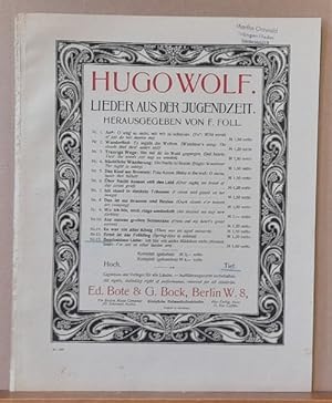 Lieder aus der Jugendzeit Nr. 13 Bescheidene Liebe TIEF (deutsch-englischer Text, Hg. F. Foll)