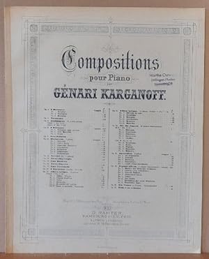 Immagine del venditore per Compositions pour Piano Opus 20 Miniatures No. 5 Menuetto all` antico venduto da ANTIQUARIAT H. EPPLER
