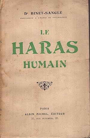 Seller image for Le haras humain for sale by LIBRAIRIE PIMLICO