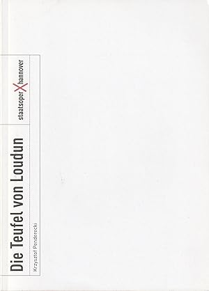 Seller image for Programmheft Krzysztof Penderecki DIE TEUFEL VON LOUDUN Spielzeit 2011 / 2012 Nr. 74 for sale by Programmhefte24 Schauspiel und Musiktheater der letzten 150 Jahre