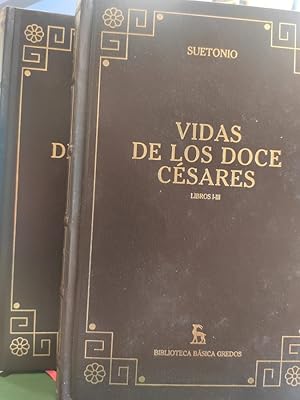 Bild des Verkufers fr Vidas de los doce Csares. Libros I-III y IV-VIII. Dos tomos. zum Verkauf von ABACO LIBROS USADOS