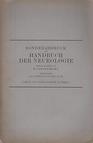 Bild des Verkufers fr Sonderabdruck aus Handbuch der Neurologie. - Erster Band - Allgemeine Neurologie - Allgemeine Physiologie des zentralen Nervensystems. zum Verkauf von LIBRAIRIE PIMLICO