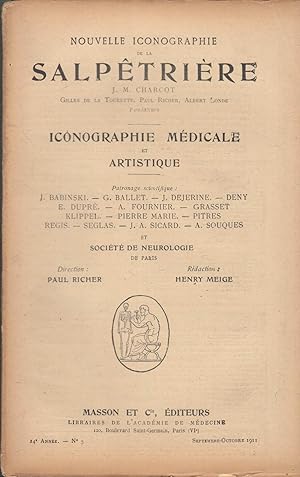 Bild des Verkufers fr Nouvelle Iconographie de la Salptrire n 5 septembre octobre 1911 zum Verkauf von LIBRAIRIE PIMLICO