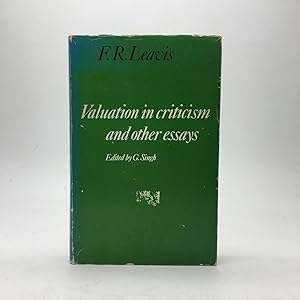 Imagen del vendedor de VALUATION IN CRITICISM AND OTHER ESSAYS. a la venta por Any Amount of Books