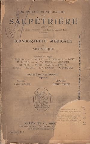 Imagen del vendedor de Nouvelle Iconographie de la Salptrire n 6 1911 a la venta por LIBRAIRIE PIMLICO