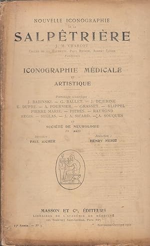 Image du vendeur pour Nouvelle Iconographie de la Salptrire n 5 1910 mis en vente par LIBRAIRIE PIMLICO