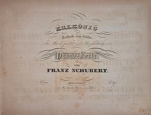 Erlkönig. Ballade von Göthe [!]. mit Begleitung des Piano-Forte.