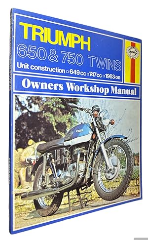 Seller image for Triumph 650 and 750 Twins Owner's Workshop Manual for sale by First Coast Books