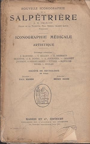 Bild des Verkufers fr Nouvelle Iconographie de la Salptrire n 2 1907 zum Verkauf von LIBRAIRIE PIMLICO