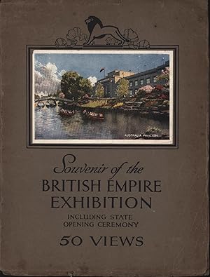 Seller image for Souvenir of the British exhibition.,Including state opening ceremony. 50 views., for sale by Antiquariat Kastanienhof