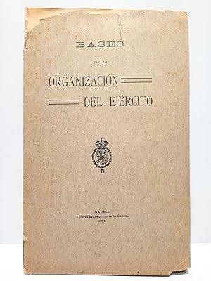 Bild des Verkufers fr Bases para la Organizacin del Ejrcito zum Verkauf von Librera Miguel Miranda