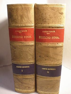 Imagen del vendedor de Derecho Penal conforme al Cdigo Penal, texto refundido de 1944 ( 2 volmenes) Tomo I. Parte general - Tomo II. Parte especial a la venta por Librera Antonio Azorn