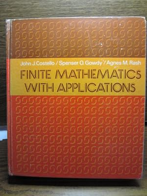 Immagine del venditore per FINITE MATHEMATICS WITH APPLICATIONS venduto da The Book Abyss