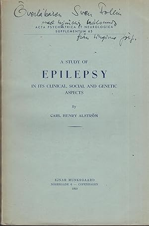 Bild des Verkufers fr A study of epilepsy in its clinical, social and genetic aspects zum Verkauf von LIBRAIRIE PIMLICO