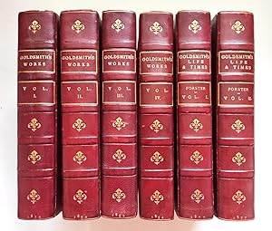 The Works of Oliver Goldsmith [4 Volume Set]; + The Life and Times of Oliver Goldsmith By John Fo...