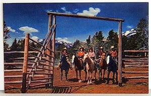 Seller image for On a Western Dude Ranch - Postcard for sale by Argyl Houser, Bookseller