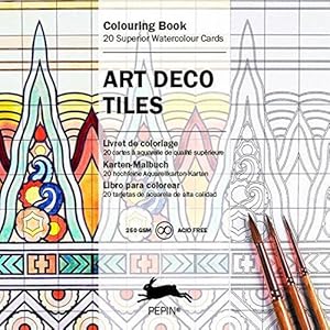 Image du vendeur pour Art Deco Tiles: Colouring Card Book (Multilingual Edition) mis en vente par WeBuyBooks