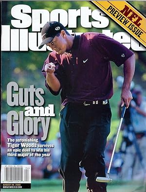 Sports Illustrated Magazine (Tiger Woods.Guts & Glory, August 28 , 2000)
