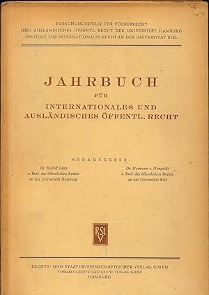 Seller image for Jahrbuch fr Internationales und Auslndisches ffentliches Recht for sale by avelibro OHG